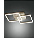 BARD PLAFONIERA ORO OPACO DOPPIO QUADRATO 65X65CM 52W LED 5180LM DIMM. LUCE CALDA 3000K 
