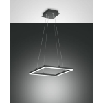 BARD SOSPENSIONE QUADRATA 39W LED 42X42CM ANTRACITE 3880LM DIMM 3000K