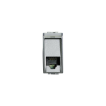 PRESA TELEFONICA RJ11 COMPATIBILE LIVING INTERNATIONAL COLORE ARGENTO