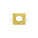 GHIERA QUADRATA PORTA FARETTO REGOLABILE SA-91 ORO DORATA GOLD CONNETTORE GU5.3