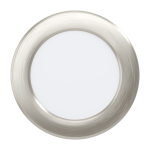 PANNELLO DA INCASSO FUEVA 5 LED 5,5W 3000K 650Lm STRUTTURA METALLO NICKEL SATINATO Ø11.7 Foro Ø10.5