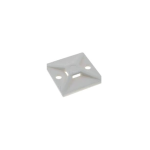 MT-25 CLIP FERMACAVO ATTACCHI PER FASCETTE CON ADESIVO BIANCO 25MM CONFEZIONE 100 PEZZI