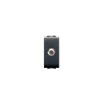 PRESA COASSIALE SAT TIPO F CONNETTORE FEMMINA SERIE LIFE COLORE NERO 