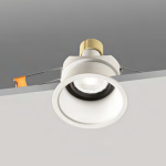 Faretto Simplie orientabile da incasso alluminio bianco attacco GU10