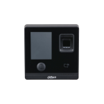 Terminale di controllo accessi biometrico Dahua con lettura delle impronte digitali. Touch screen TFT da 2,8 "con una risoluzione di 240 x 320. Supporto per lo sblocco tramite scheda, telecomando, password e impronta digitale. Algoritmo di apprendimento p