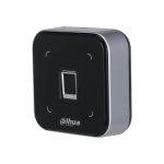 Lettore di impronte digitali e tessere Mifare impermeabile Dahua. Lettura contactless delle tessere Mifare. Supporta il protocollo di comunicazione RS-485. Incorpora un cicalino e un indicatore. Supporta l'allarme di manomissione. Watchdog integrato per i