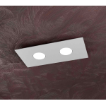 AREA PLAFONIERA RETTANGOLARE 2XGX53 METALLO GRIGIO