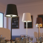 LAMPADA DA TAVOLO  PORTATILE DRINK LED COLORE BIANCO RICARICABILE 2,2W 180LM LUCE CALDA 3000K IP54 38X11CM