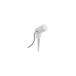 PROIETTORE DA GIARDINO AKRON COLORE BIANCO CON PICCHETTO 1 LAMPADA GU10 IP54 DIMENSIONI 10 X 6 X 6CM