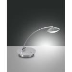 HALE DA TAVOLO ALLUMINIO SPAZZOLATO 8W 3000K METALLO E METACRILATO
