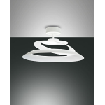 ARAGON PLAFONIERA LED BIANCA 18W 3000K METALLO E VETRO IN LASTRA