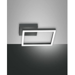 BARD APPLIQUE ANTRACITE 1 LUCE CALDA 22W 27X27 1980LM
