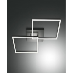 BARD PLAFONIERA ANTRACITE 52W 4680LM 65X65CM LUCE CALDA