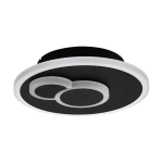 APPLIQUE PLAFONIERA TONDA D.20CM METALLO BIANCO 9W LED 1200LM 4000K