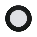 PANNELLO DA INCASSO FUEVA-Z LED 5,4W CAMBIO COLORE 2700K - 6500K CON TELECOMANDO E APP STRUTTURA POLICARBONATO NERO Ø12 H2.6 Foro Ø10.5