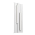 APPLIQUE FANDINA LED 2 X 4,2W 3000K STRUTTURA METALLO BIANCO DIFFUSORE POLICARBONATO BIANCO DA ESTERNO IP55 14.5 x 5.5 H41.5