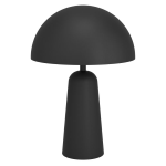 LAMPADA DA TAVOLO  NERO 1 X E27 STRUTTURA METALLO NERO DIFFUSORE BIANCO Ø30 H45