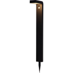 PIANTANA DA ESTERNO BARACCONI SOLARE LED 18 X 0,2W BATTERIA 2200MAH STRUTTURA ALLUMINIO NERO SENSORE PIR IP44 9 x 20 H80
