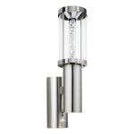 APPLIQUE DA ESTERNO TRONO STICK 2,8W + 3,7W 3000K CON SENSORE PIR CREPUSCOLARE ACCIAIO INOX IP44 10.5 x 17.5 H41
