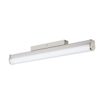 APPLIQUE PLAFONIERA CALNOVA LED 16W 4000K 1500Lm STRUTTURA NICKEL SATINATO DIFFUSORE VETRO SATINATO IP44 60 x 5 x 8.5