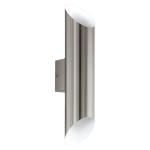 APPLIQUE AGOLADA LED 2 X 3,7W 3000K 640Lm STRUTTURA IN ACCIAIO INOX IP44 7.5 x 11 H36