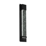 APPLIQUE DA ESTERNO VILLAGRAZIA 4W 340LM 3000K LED STRUTTURA ALLUMINIO NERO VETRO CON BOLLE D'ARIA IP44 12 x 7 H40