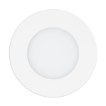 PANNELLO DA INCASSO FUEVA-A LED 5W 2700 6500K 700Lm CAMBIO COLORE CON TELECOMANDO ALLUMINIO BIANCO Ø12 Foro Ø10.8