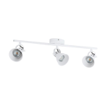 APPLIQUE SPOT REGOLABILI SERAS 1 3 X GU10 LED 3 X 3,3W STRUTTURA METALLO BIANCO 59.5 x 6.5
