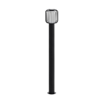 PALO DA ESTERNO RAVELLO 1 X E27 STRUTTURA METALLO NERO DIFFUSORE POLICARBONATO OPACO IP44 Ø16.5 H110