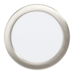 PANNELLO DA INCASSO FUEVA 5 LED 10,5W 3000K 1200Lm STRUTTURA METALLO NICKEL SATINATO Ø16.6 Foro Ø15.5