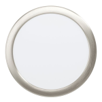 PANNELLO DA INCASSO FUEVA 5 LED 16,5W 4000K 2000Lm STRUTTURA METALLO NICKEL SATINATO Ø21.6 Foro Ø20.5