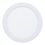 PANNELLO DA INCASSO FUEVA 5 LED 10,5W 3000K 1200Lm STRUTTURA METALLO BIANCO IP44 Ø16.6 Foro Ø15.5