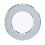 PANNELLO DA INCASSO FUEVA 5 LED 2,7W 3000K 300Lm STRUTTURA METALLO CROMATO IP44 Ø8.6 Foro Ø7.5