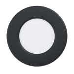 PANNELLO DA INCASSO FUEVA 5 LED 2,7W 3000K 300Lm STRUTTURA METALLO NERO IP44 Ø8.6 Foro Ø7.5
