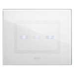 PLACCA AVE TOUCH VETRO BIANCO 3 MODULI AVE