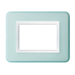 PLACCA PERSONAL 44 AZZURRO BRILLANTE 3 MODULI 
