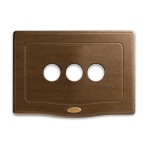 PLACCA ENGLAND STYLE 44 LEGNO NOCE 3 MODULI A LEVETTA