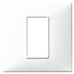 Placca 1M bianco TECNOPOLIMERO SERIE VIMAR IDEA