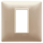 Placca 1M champagne opaco 1 MODULO TECNOPOLIMERO SERIE VIMAR PLANA