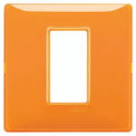 Placca 1M Reflex arancio 1 MODULO TECNOPOLIMERO SERIE VIMAR PLANA