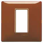 Placca 1M Reflex tabacco 1 MODULO TECNOPOLIMERO SERIE VIMAR PLANA