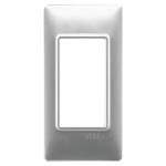 Placca 1M pannelli tecnopolimero Silver 1 MODULO TECNOPOLIMERO SERIE VIMAR PLANA