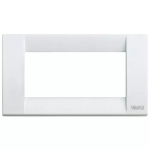 Placca Classica 4M bianco 3 MODULI METALLO PRESSOFUSO SERIE VIMAR IDEA 