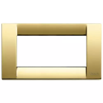 Placca Classica 4M oro lucido METALLO SERIE VIMAR IDEA