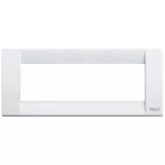 Placca Classica 6M bianco METALLO SERIE VIMAR IDEA
