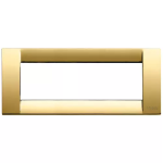 Placca Classica 6M oro lucido METALLO SERIE VIMAR IDEA