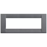 Placca Classica 6M ardesia METALLO SERIE VIMAR IDEA