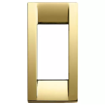 Placca Classica 1M pann.oro lucido METALLO PRESSOFUSO SERIE VIMAR IDEA