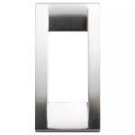 Placca Classica 1M pann.nichel SPAZZOLATO METALLO PRESSOFUSO SERIE VIMAR IDEA