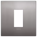 Placca Classic 1M nichel nero METALLO SERIE VIMAR ARKÈ